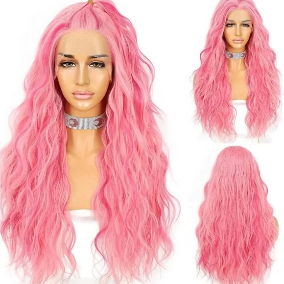 Fashiondeityshair | Hair | 22 Pink Streak Body Wavy Lace 